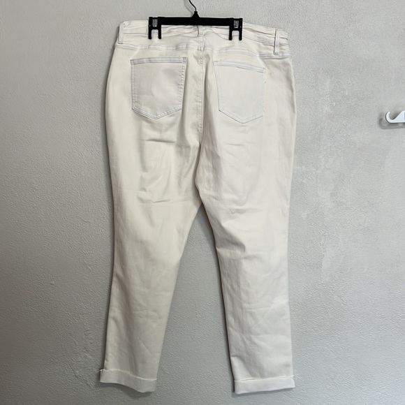 Pistola Women’s High Waist Stretch Ankle Jeans Ecru Size 18W - Picture 5 of 11